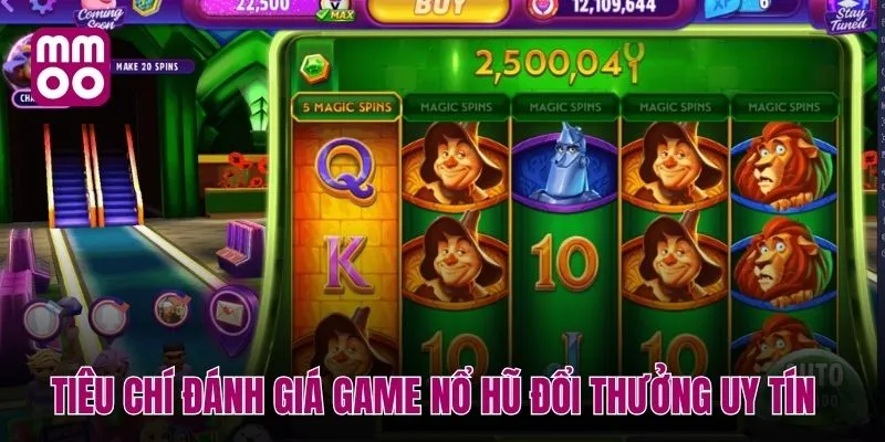 Những hạng mục đánh giá game nổ hũ đổi thưởng uy tín